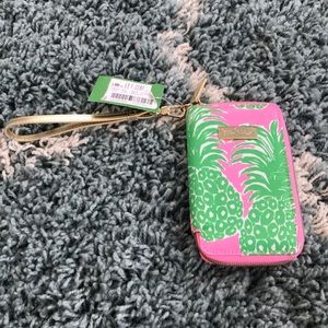 Lilly Pulitzer- Tiki Palm- Flamenco Wristlet